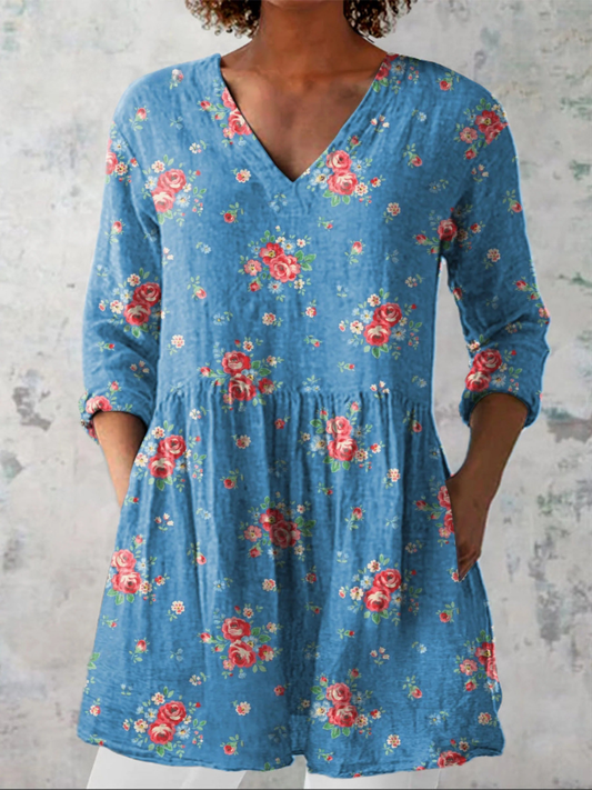 Judith | Printed Longline Blouse