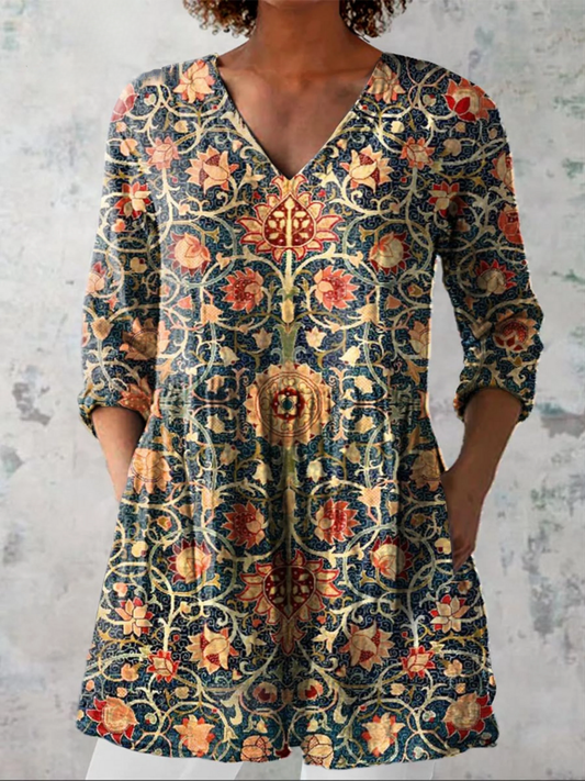 Valerie | Elegant V-Neck Blouse