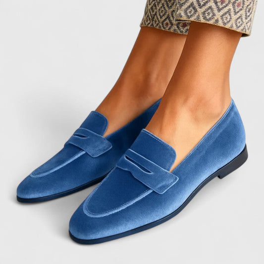 Isabel | Refined Blue Loafers