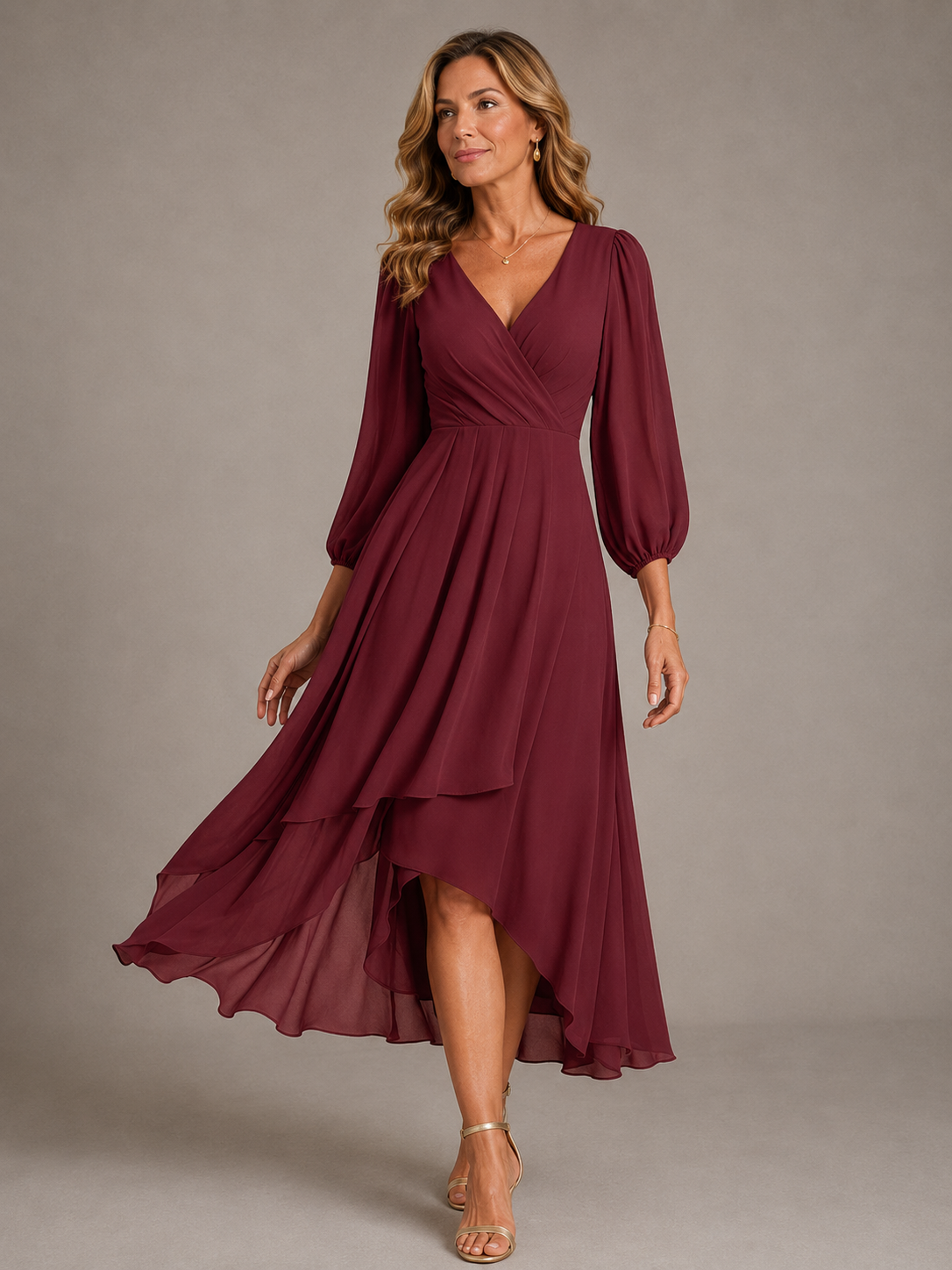 Grace | Elegant V-Neck Maxi Dress