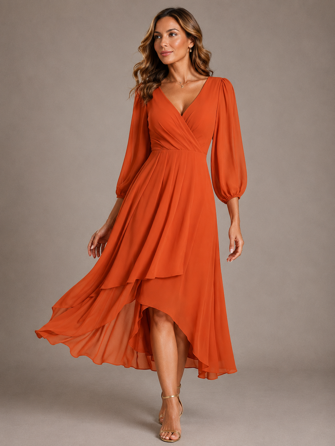 Grace | Elegant V-Neck Maxi Dress