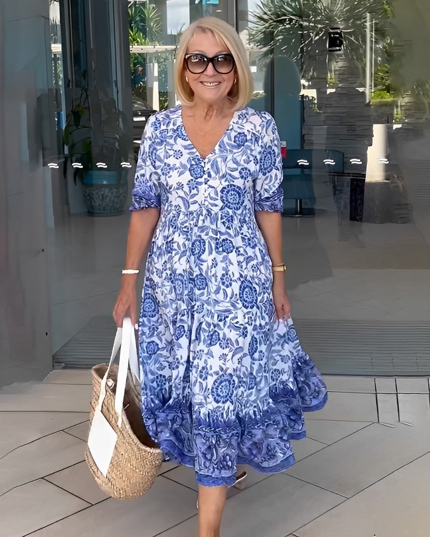 Harriet | Graceful V-Neck Floral